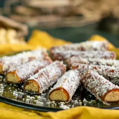 Glutensiz Şeker İlavesiz Hindistan Cevizli Pestil Sarması 300 gr