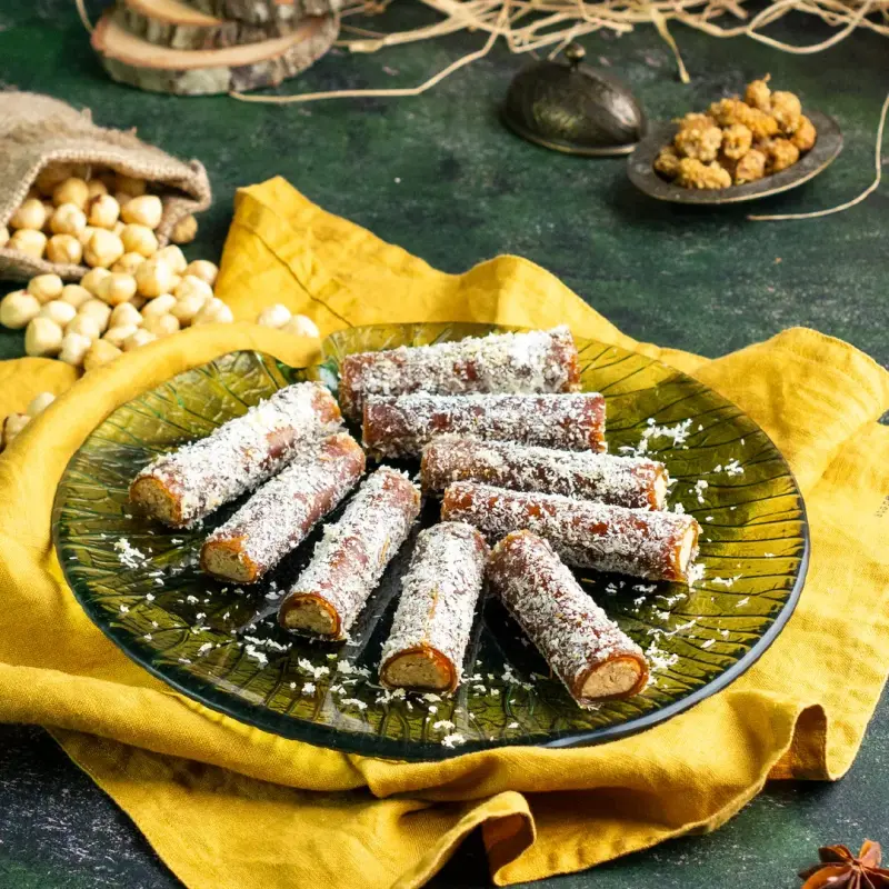 Glutensiz Şeker İlavesiz Hindistan Cevizli Pestil Sarması 300 gr